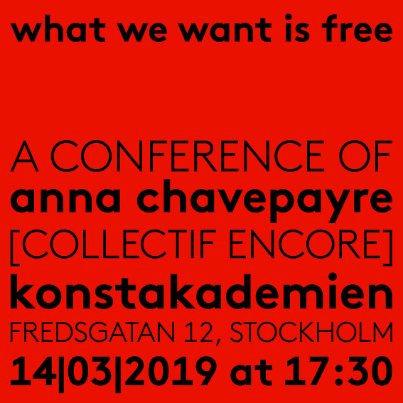 what we want is free